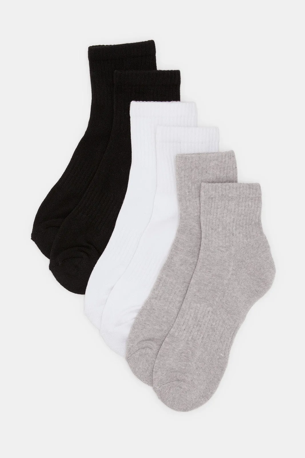 Men Assorted Ankle Socks Set (Pack of 3)