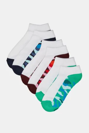 Men Assorted Half Terry Socks Set (Pack Of 3)