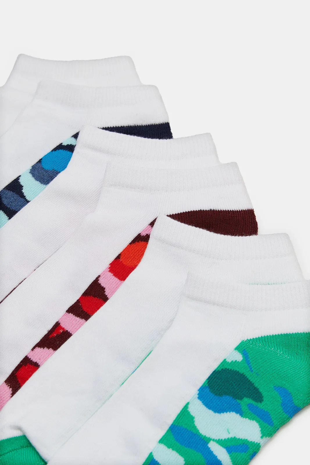 Men Assorted Half Terry Socks Set (Pack Of 3)