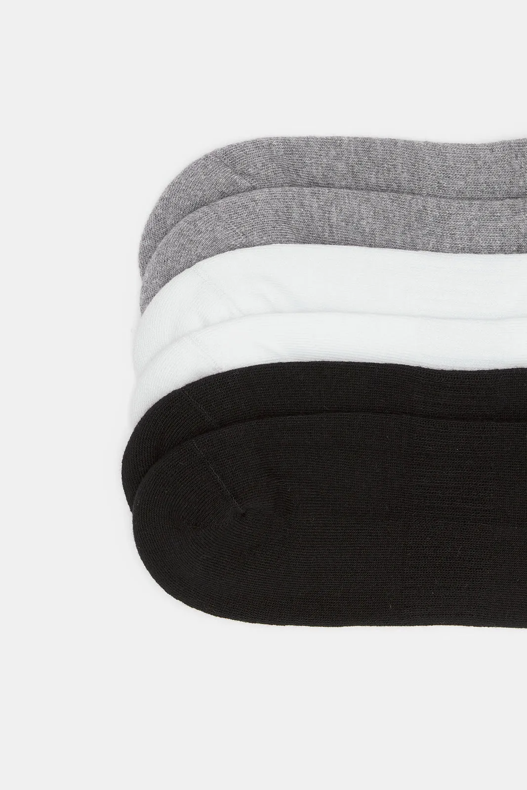 Men Assorted Printed Trainer Socks Set (3 Pairs)