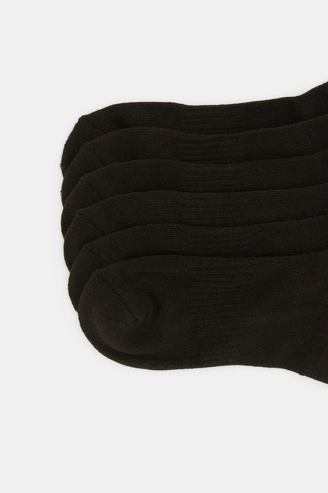 Men Black Ankle Socks Set (Pack of 3)