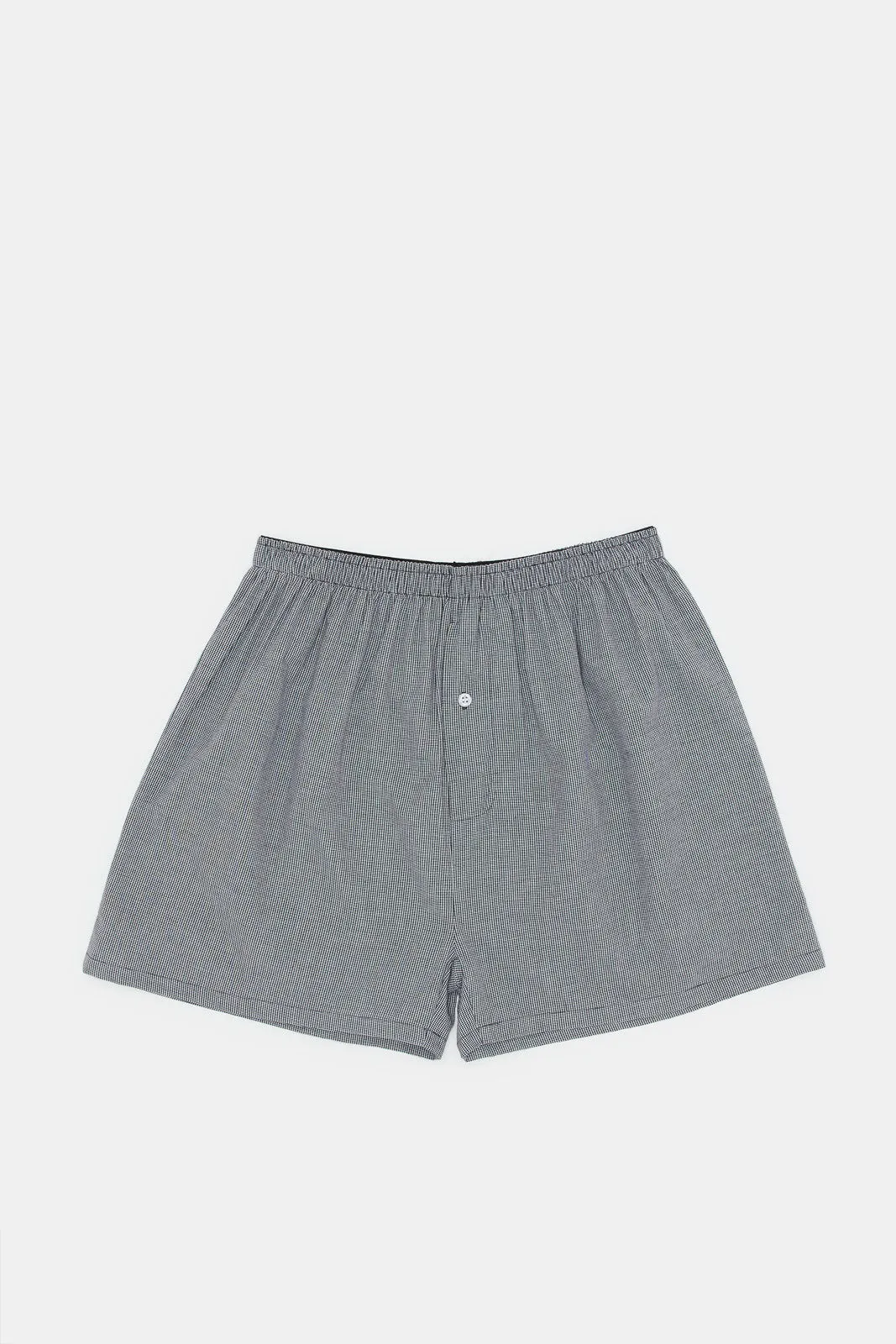 Men Grey Checkered Boxers (Pack of 2)