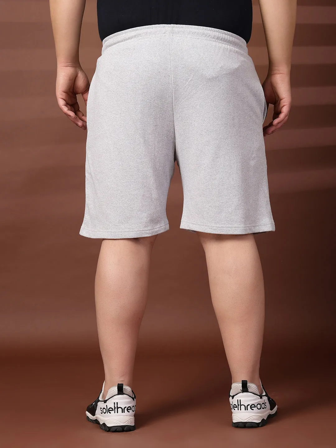 Men Grey Regular Fit Shorts