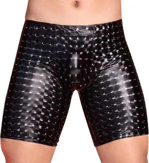 Men Mesh Yoga Pant See Through Compression Tights Workout Leggings Bulge Pouch Tight Trousers (One Size)