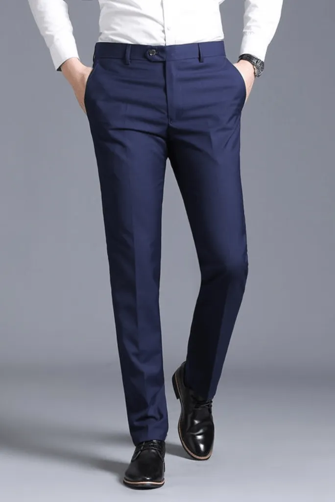 Men Pants office Casual straight suit pants men office trousers, men's formal pants men's dress party club dress pants collection