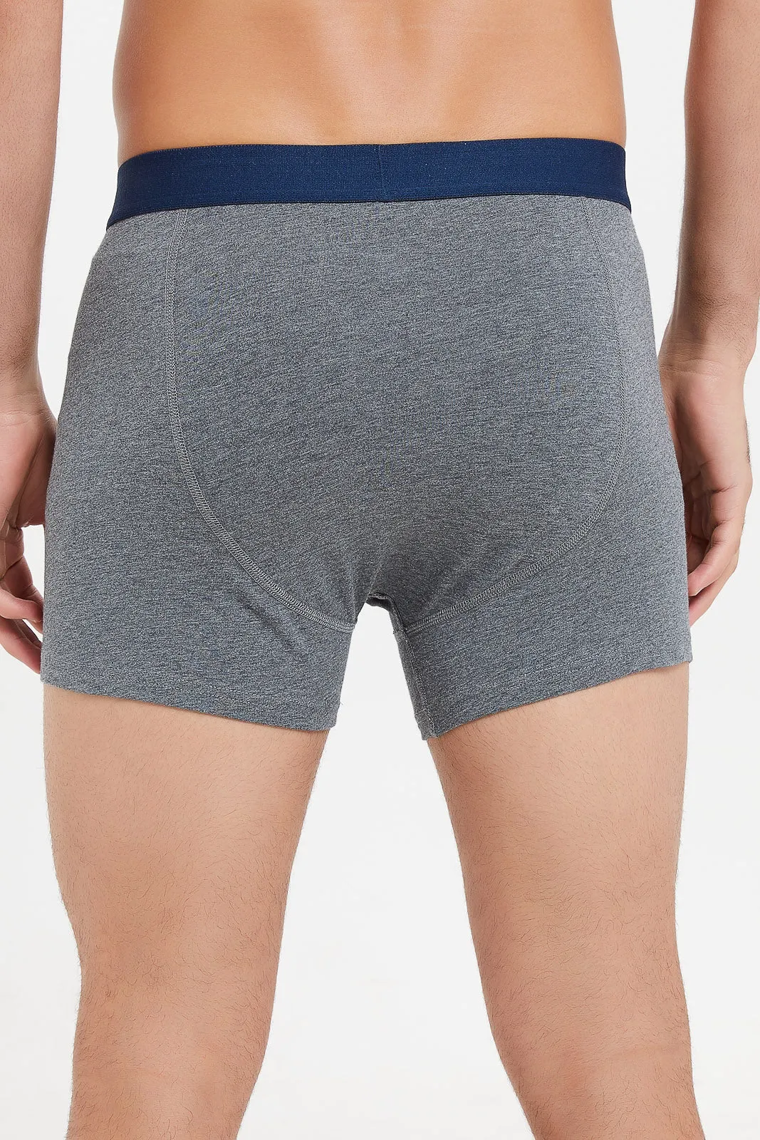 Men Plain Grey Hipster Set (Pack Of 2 )
