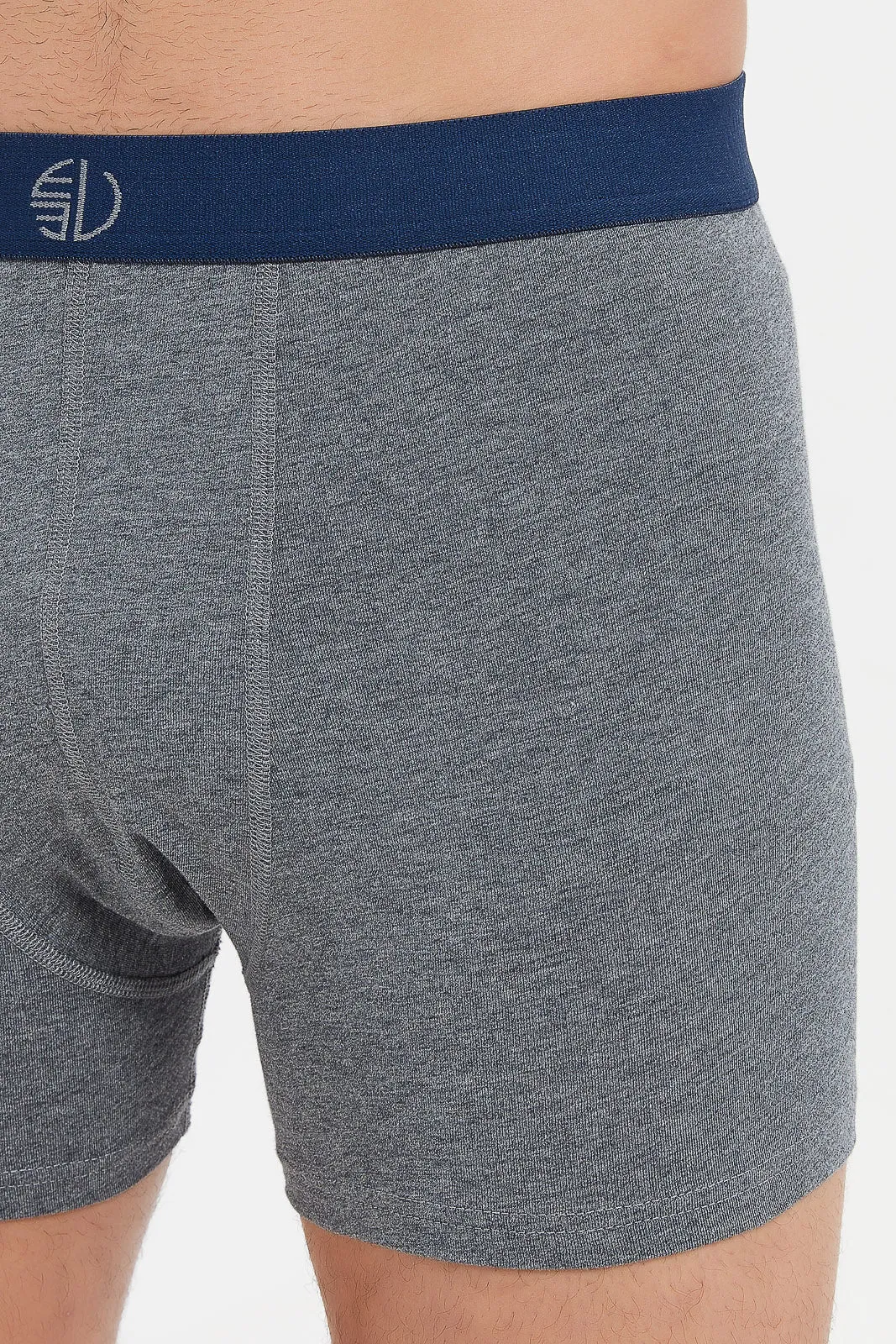 Men Plain Grey Hipster Set (Pack Of 2 )