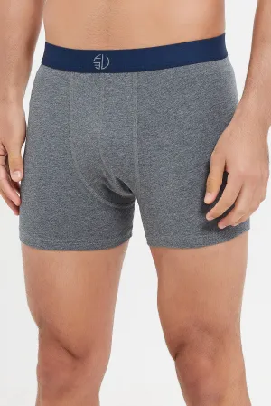Men Plain Grey Hipster Set (Pack Of 2 )