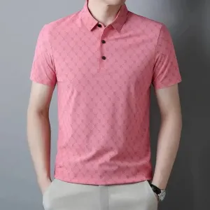 Men Printed Polo Shirt - Short Sleeved