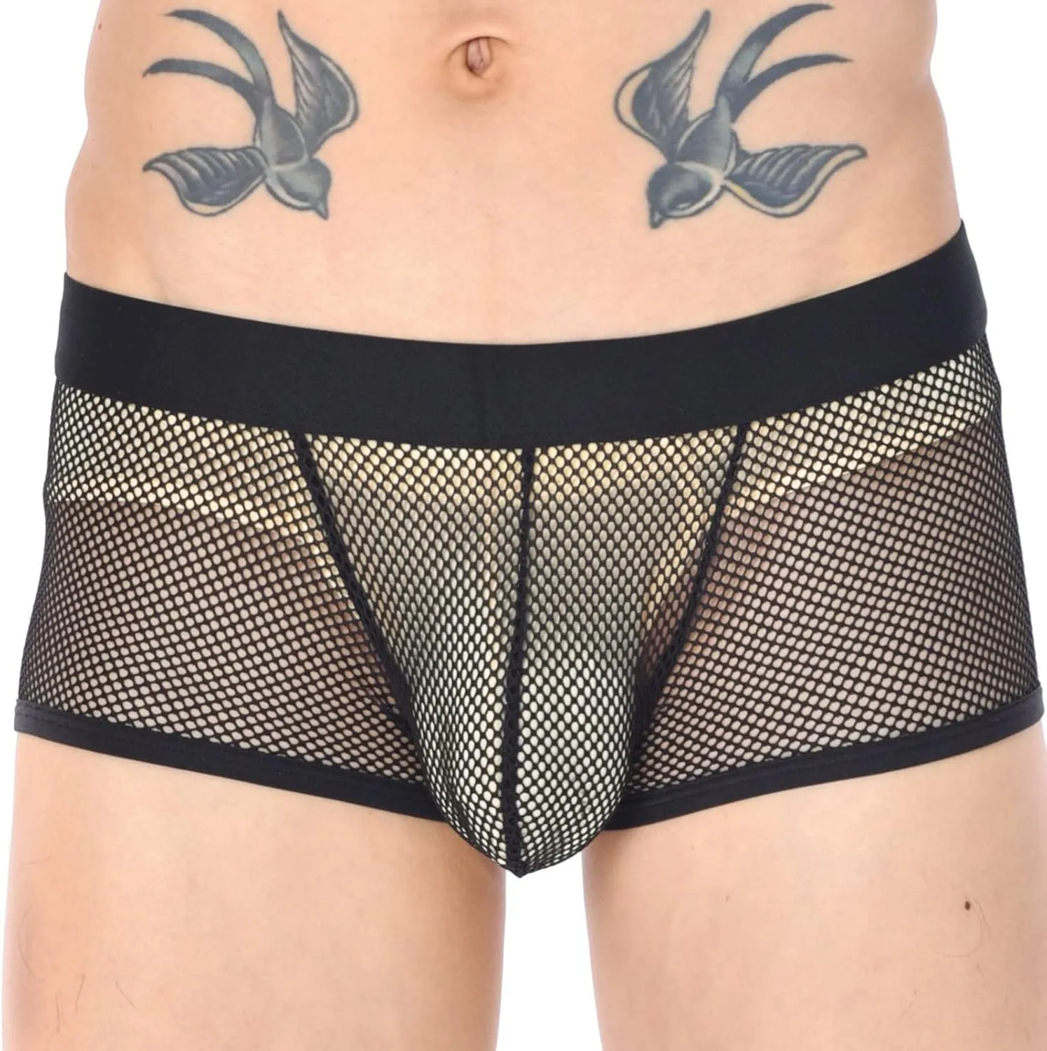 Men Underwear Boxer Brief Breathable High Waisted Sexy Cotton Boxer Briefs Comfortable Soft Stretch Pouch Boxer Briefs