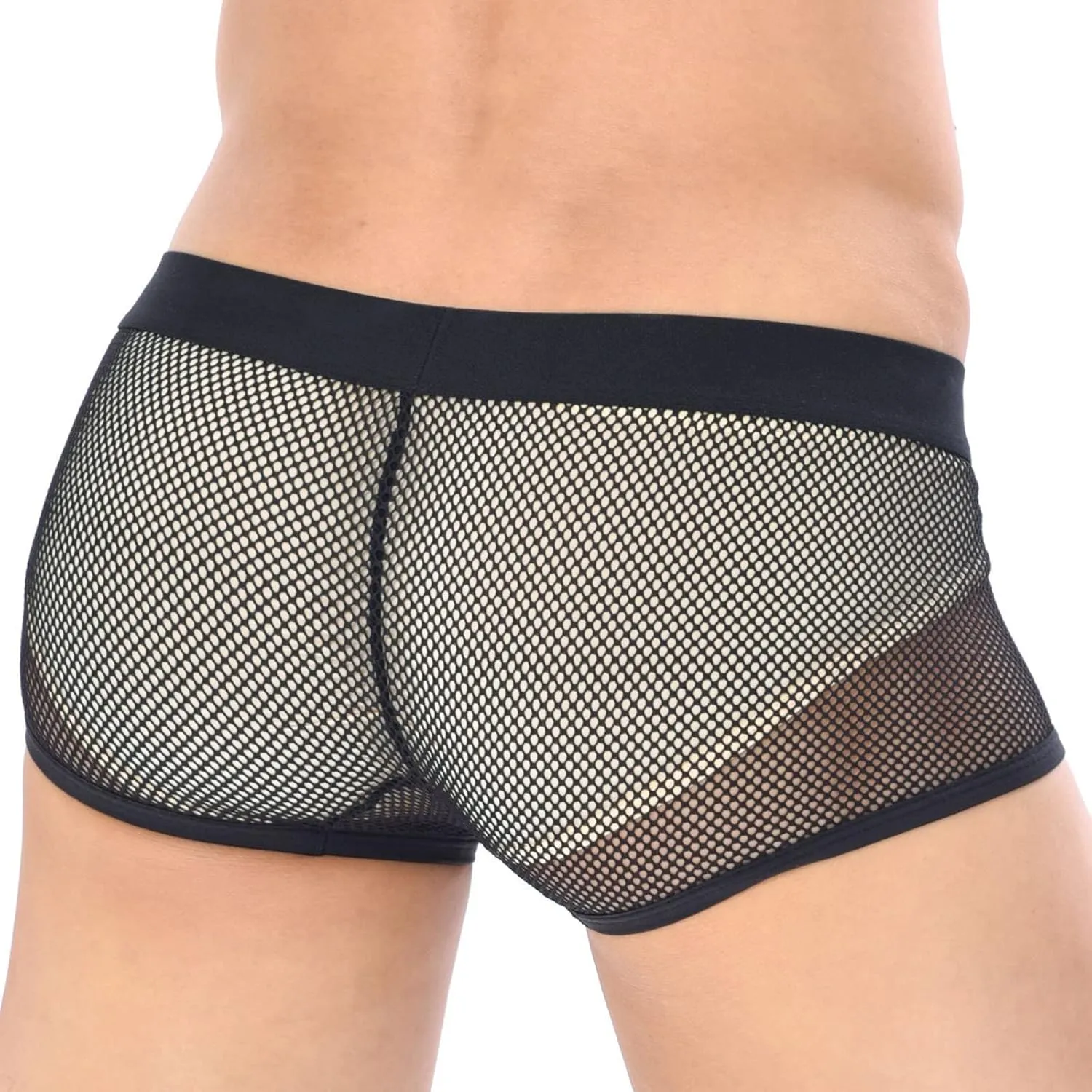 Men Underwear Boxer Brief Breathable High Waisted Sexy Cotton Boxer Briefs Comfortable Soft Stretch Pouch Boxer Briefs