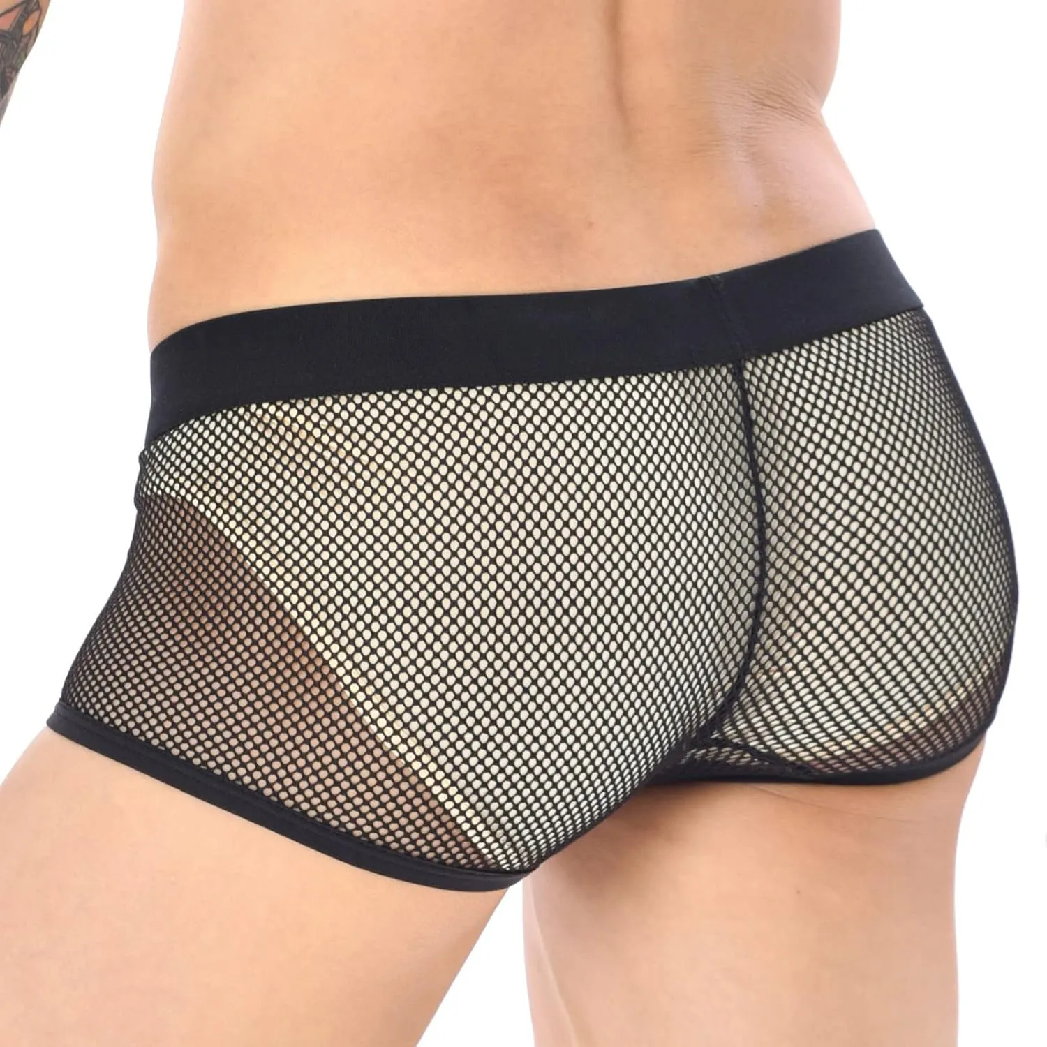 Men Underwear Boxer Brief Breathable High Waisted Sexy Cotton Boxer Briefs Comfortable Soft Stretch Pouch Boxer Briefs