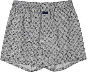 Men Underwear Boxer Brief Cotton Plaid Elastic Waist Loose Boxer Briefs Soft Comfy Home Underwear with Elastic Waistband