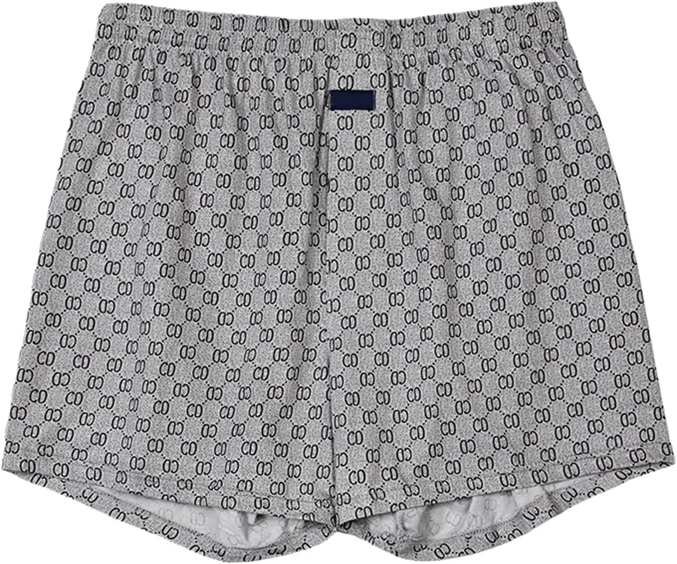 Men Underwear Boxer Brief Cotton Plaid Elastic Waist Loose Boxer Briefs Soft Comfy Home Underwear with Elastic Waistband