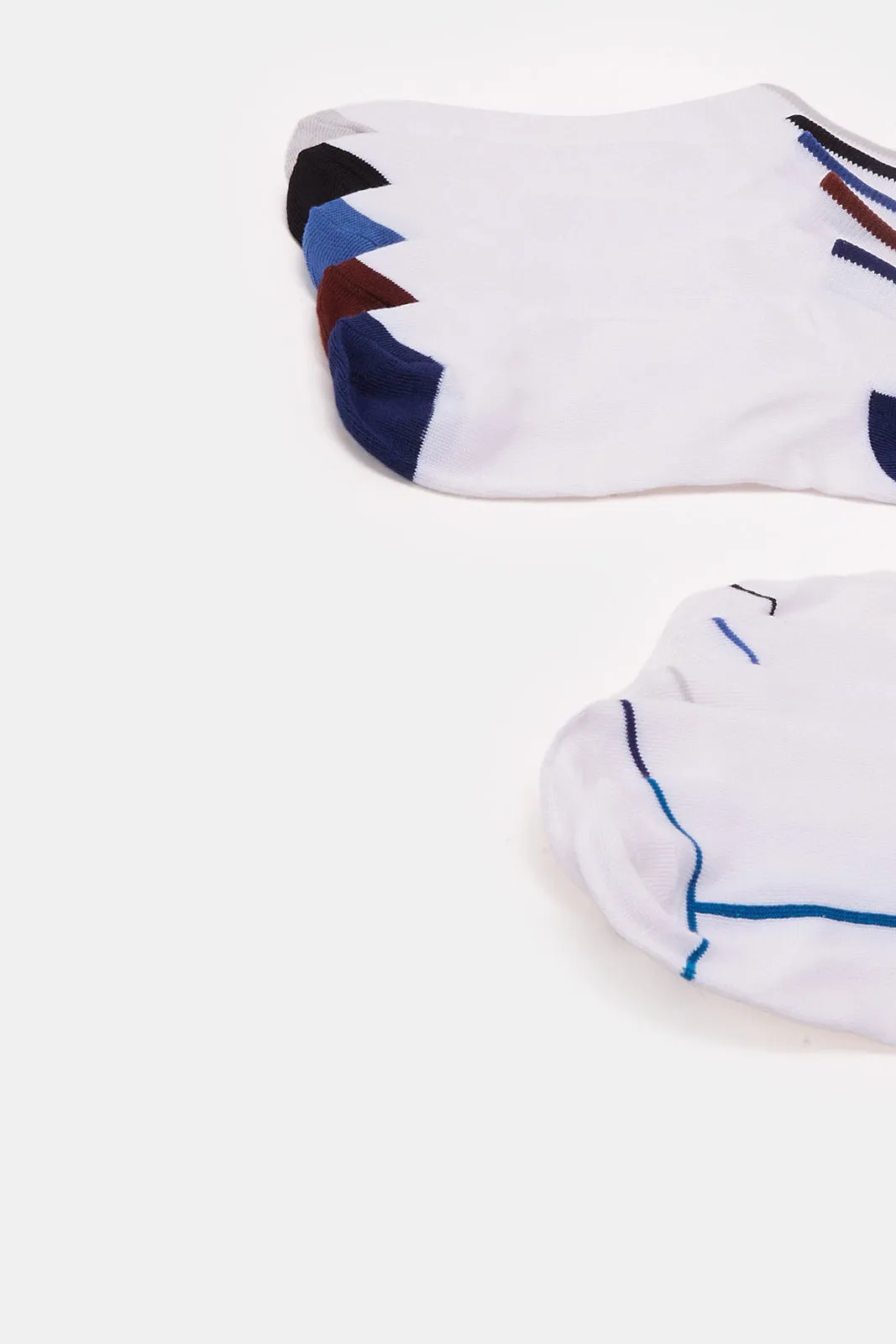 Men White Ankle Socks (10 Pairs)