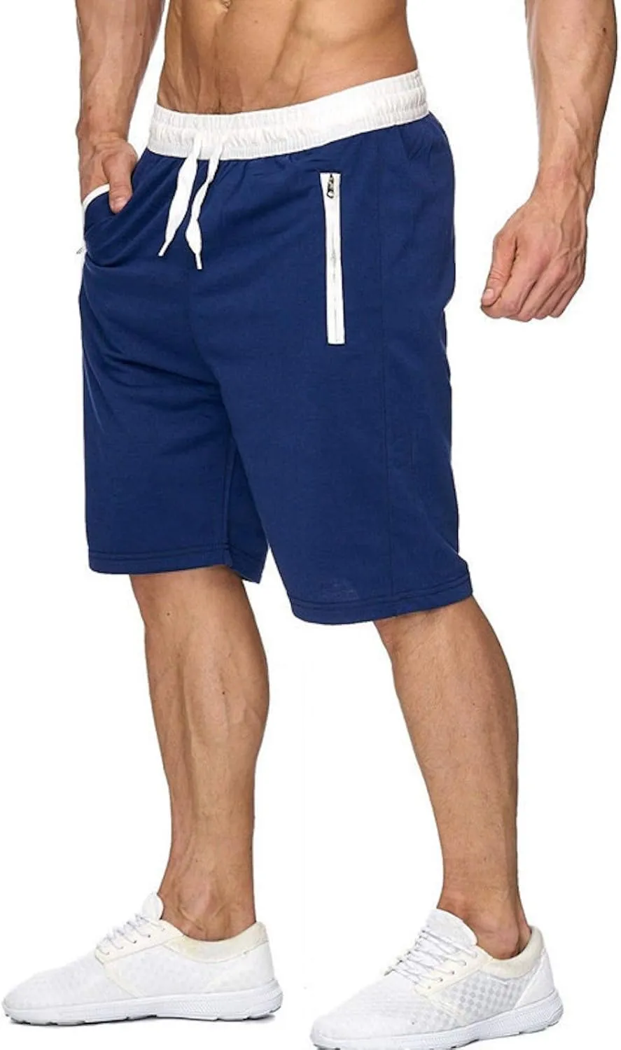 Men Workout Gym Running Shorts Training with Inner Compression Quick Dry