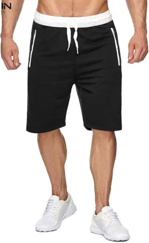 Men Workout Gym Running Shorts Training with Inner Compression Quick Dry
