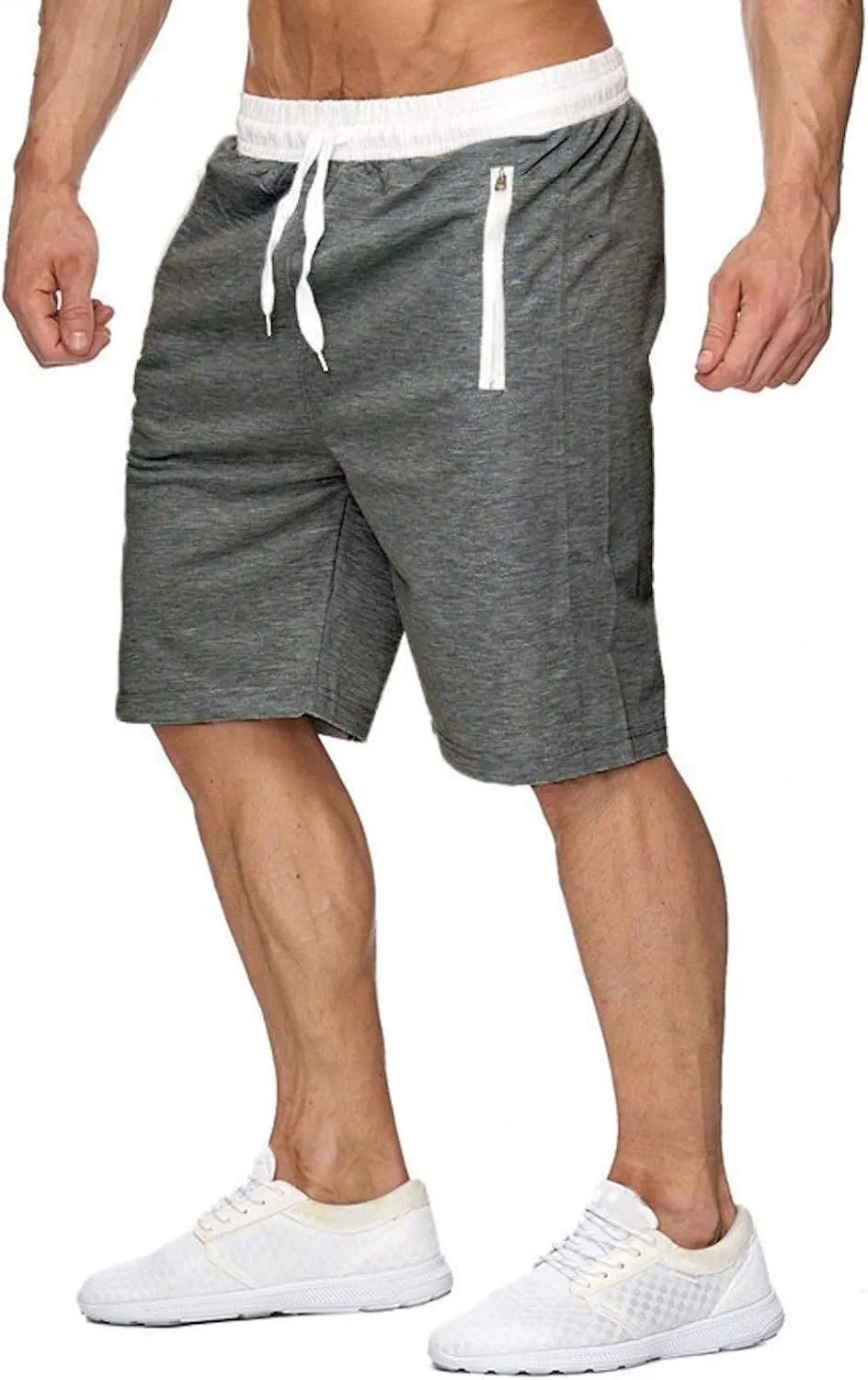 Men Workout Gym Running Shorts Training with Inner Compression Quick Dry