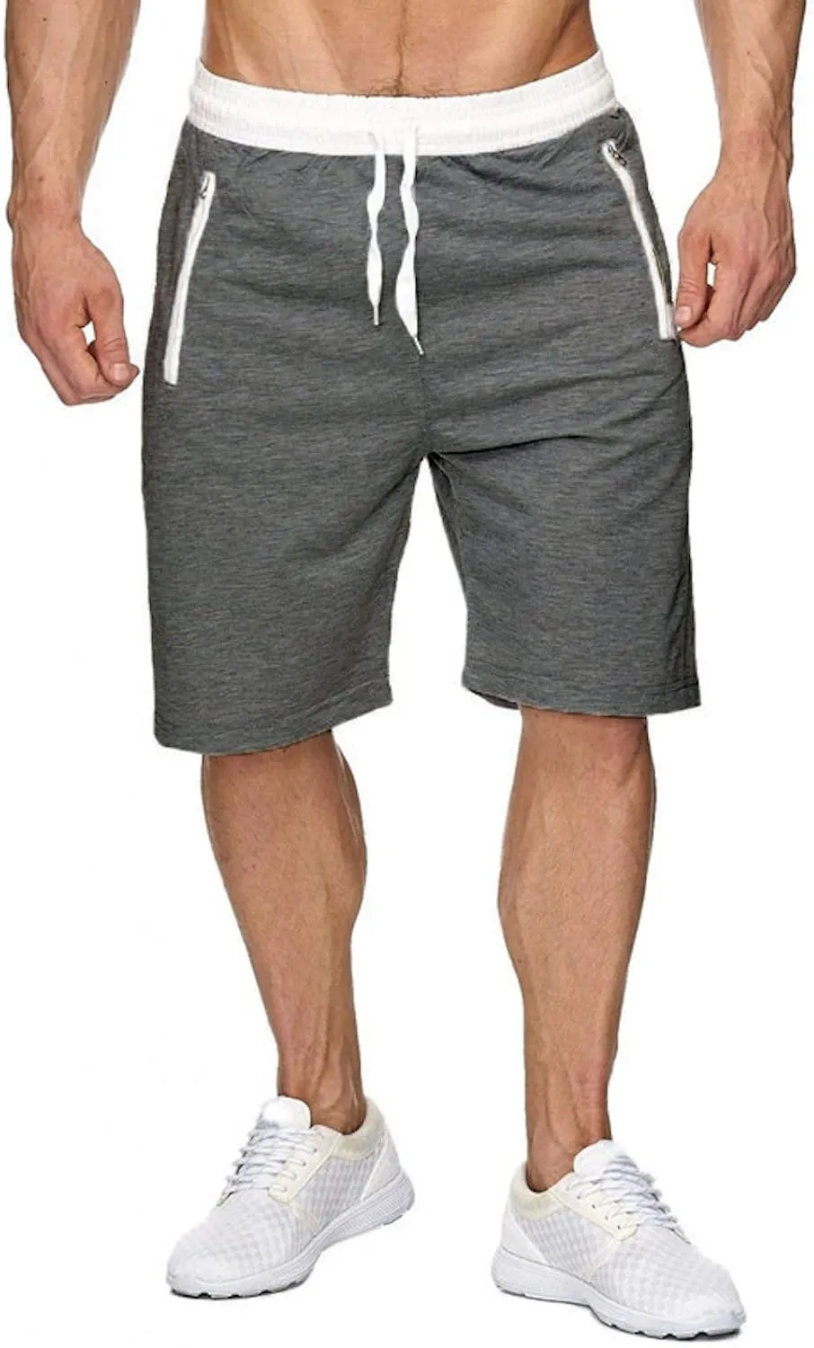 Men Workout Gym Running Shorts Training with Inner Compression Quick Dry