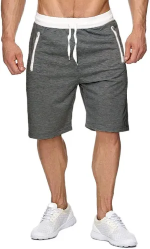 Men Workout Gym Running Shorts Training with Inner Compression Quick Dry