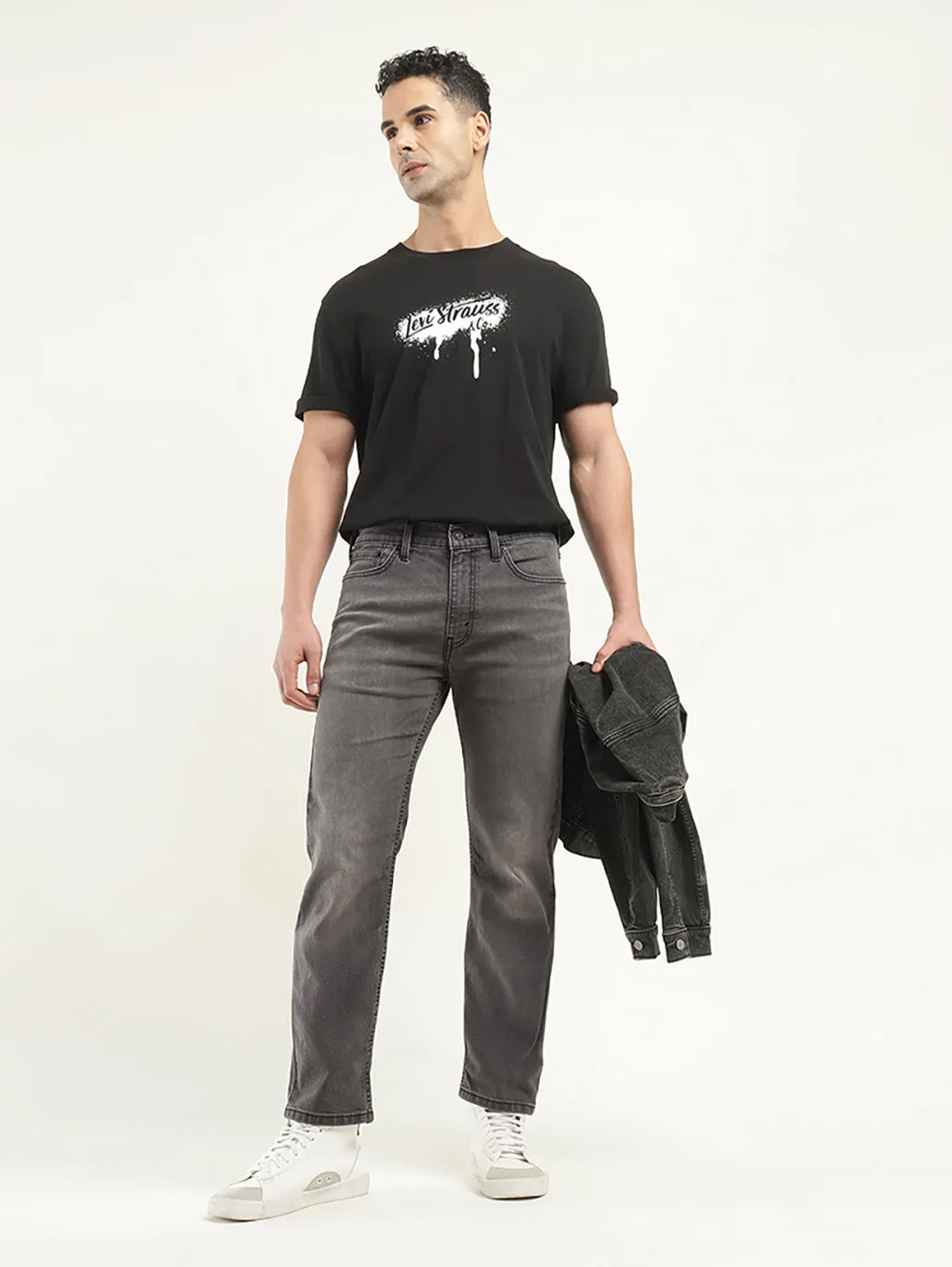 Men's 513 Slim Straight Fit Grey Jeans