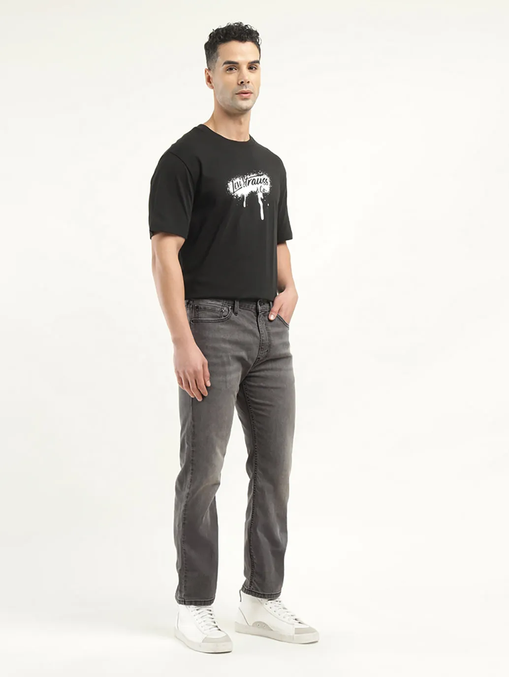 Men's 513 Slim Straight Fit Grey Jeans