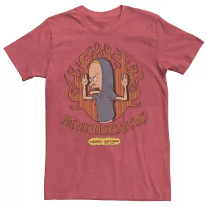 Men's Beavis and Butt-Head Cornholio Flames Licensed Character T-Shirt