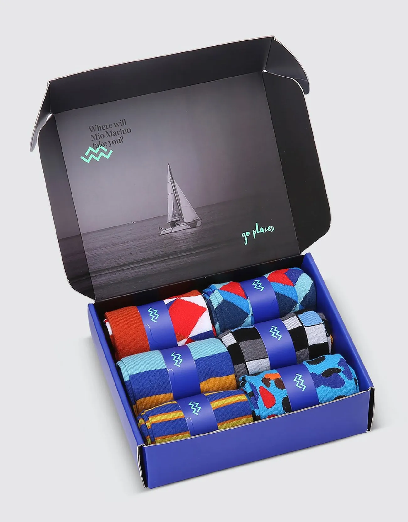 Men's Bold Designer Dress Socks 6 Pack