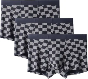 Men'S Boxer Briefs 5 Pack Breathable Comfortable Sport Underwear Moisture-Wicking Stretch Cotton Bikini Lingerie