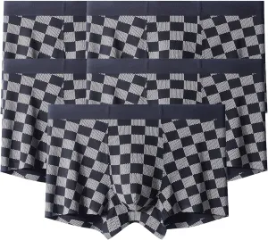 Men'S Boxer Briefs 5 Pack Breathable Comfortable Sport Underwear Moisture-Wicking Stretch Cotton Bikini Lingerie