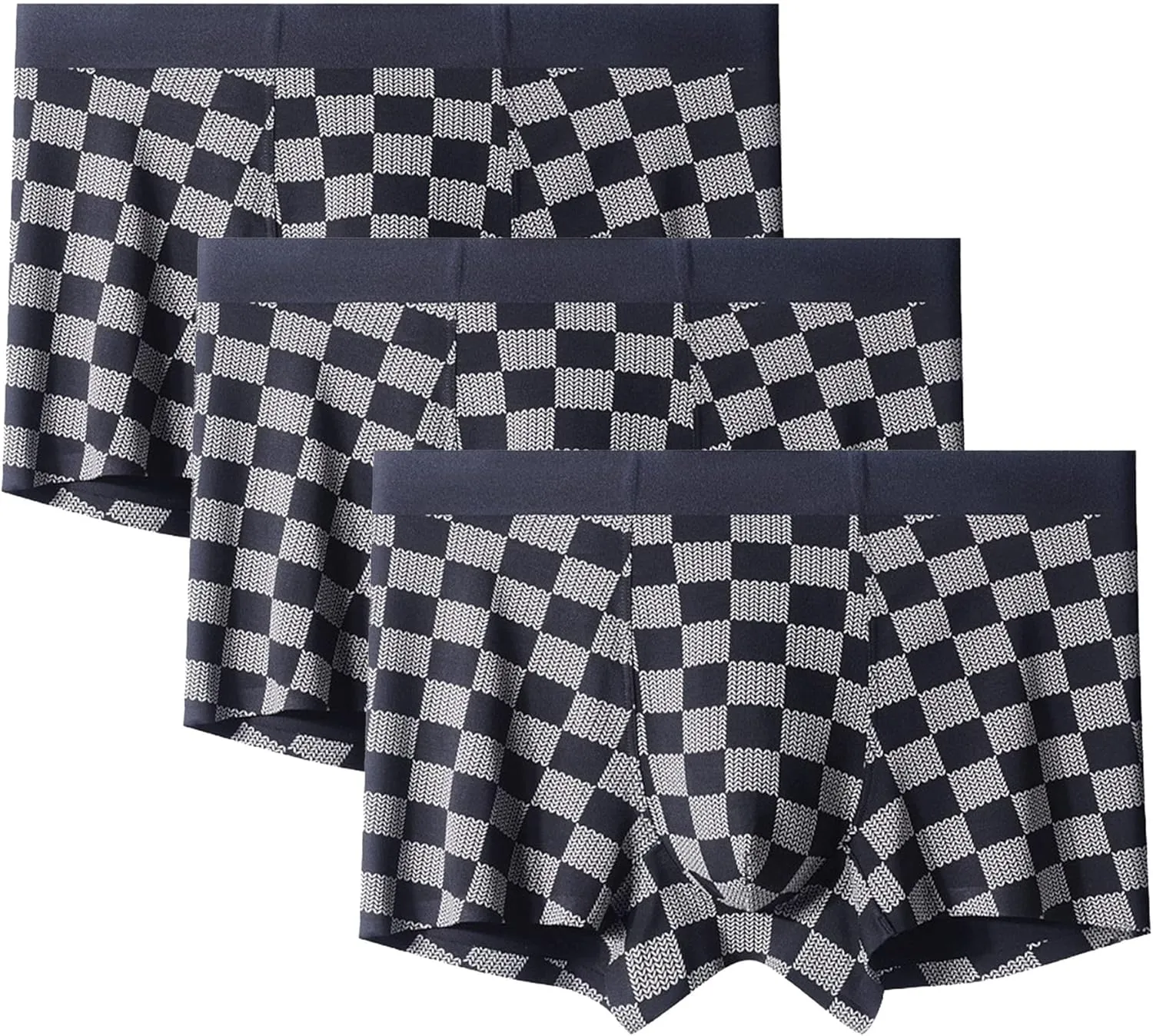 Men'S Boxer Briefs 5 Pack Breathable Comfortable Sport Underwear Moisture-Wicking Stretch Cotton Bikini Lingerie