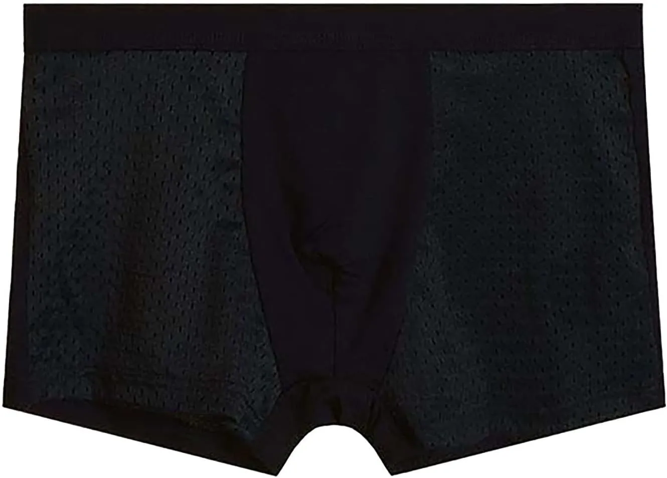 Mens Boxer Briefs Cotton High Waisted Breathable Sexy Trunks Stretch Pouch Soft Comfort Boxer Briefs with Elastic Waistband