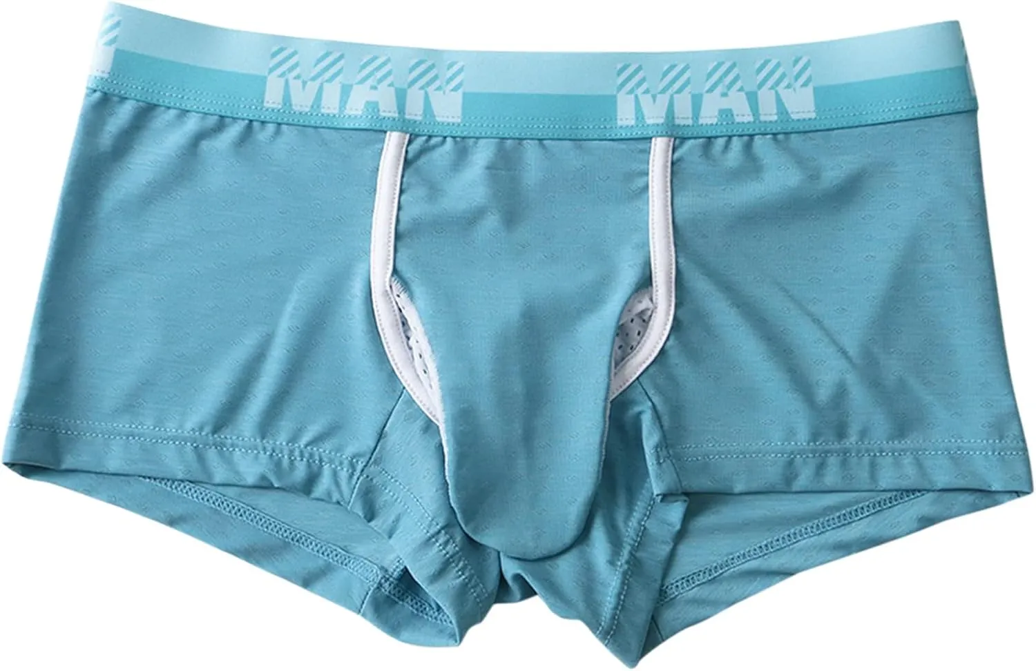 Mens Boxer Briefs Male Casual Solid Mesh Elephant Trunk Breathable Underwear Pant Knickers Comfortable Boxer