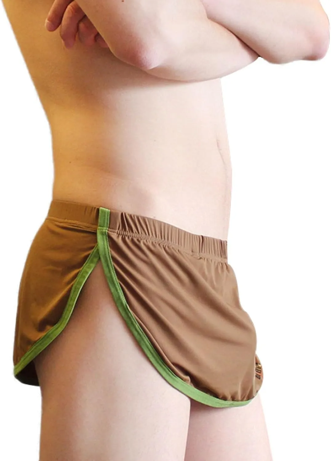 Mens Boxer Briefs Underwear Sexy High Waisted Breathable Cotton Underwear Stretch Soft Pouch Comfortable Cool Boxer Briefs