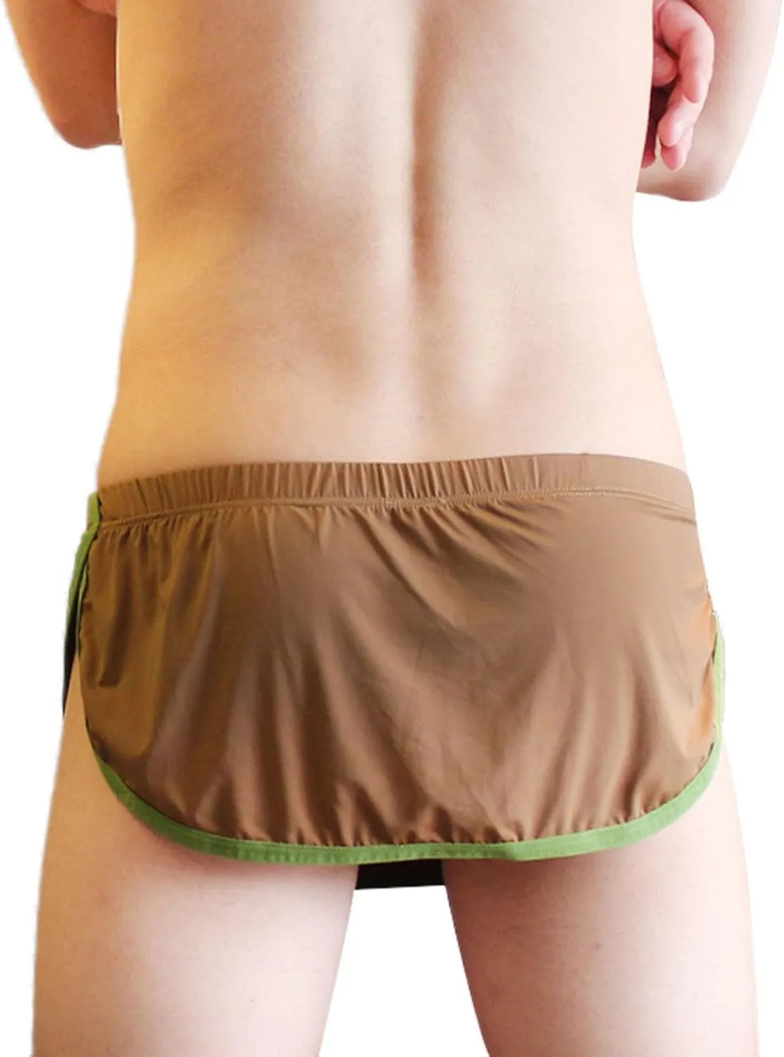 Mens Boxer Briefs Underwear Sexy High Waisted Breathable Cotton Underwear Stretch Soft Pouch Comfortable Cool Boxer Briefs