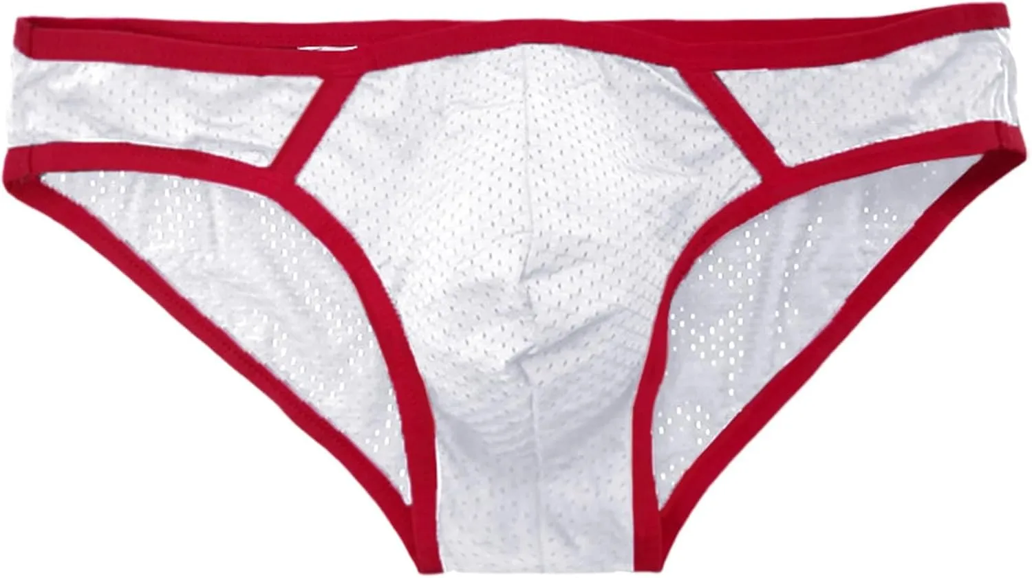 Mens Bulge Pouch Briefs Mesh Sexy Breathable Seamless Bikini Panties Low Rise Stretch Comfort Soft Cotton Underpants