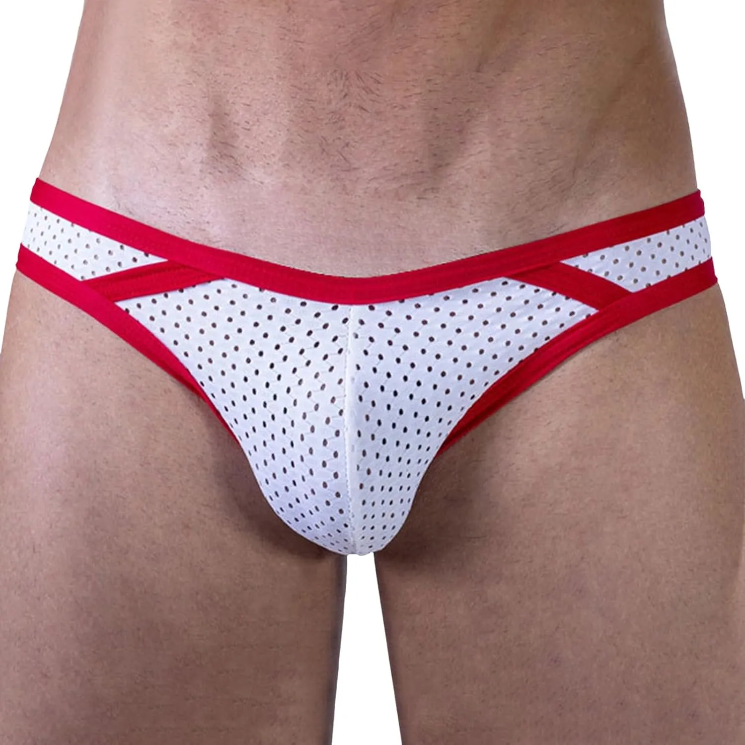 Mens Bulge Pouch Briefs Mesh Sexy Breathable Seamless Bikini Panties Low Rise Stretch Comfort Soft Cotton Underpants