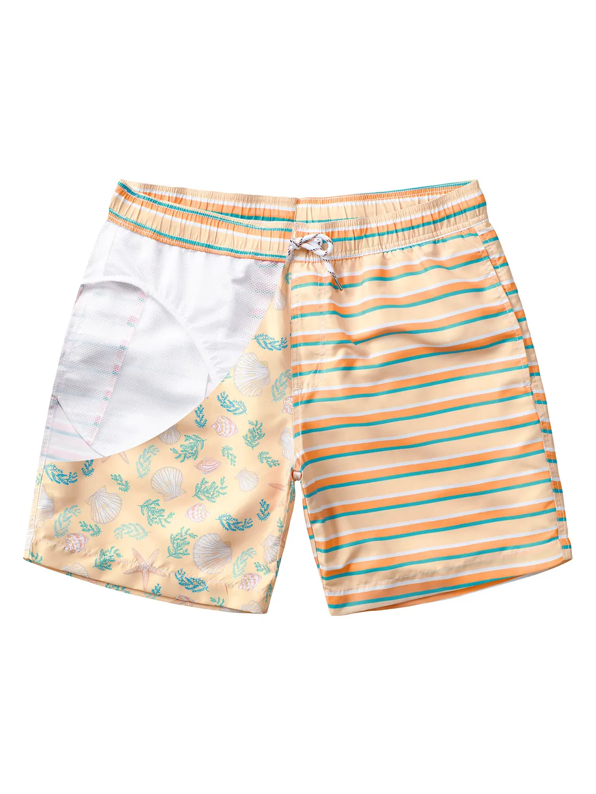 Men's Casual Funny Print Quick Dry Beach Swimming Trunks