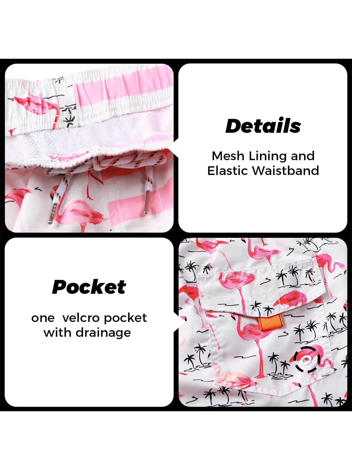 Men's Casual Funny Print Quick Dry Beach Swimming Trunks