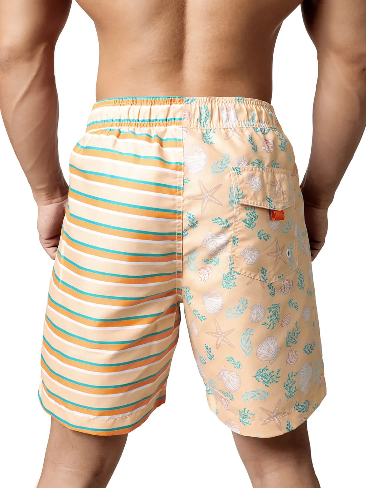 Men's Casual Funny Print Quick Dry Beach Swimming Trunks