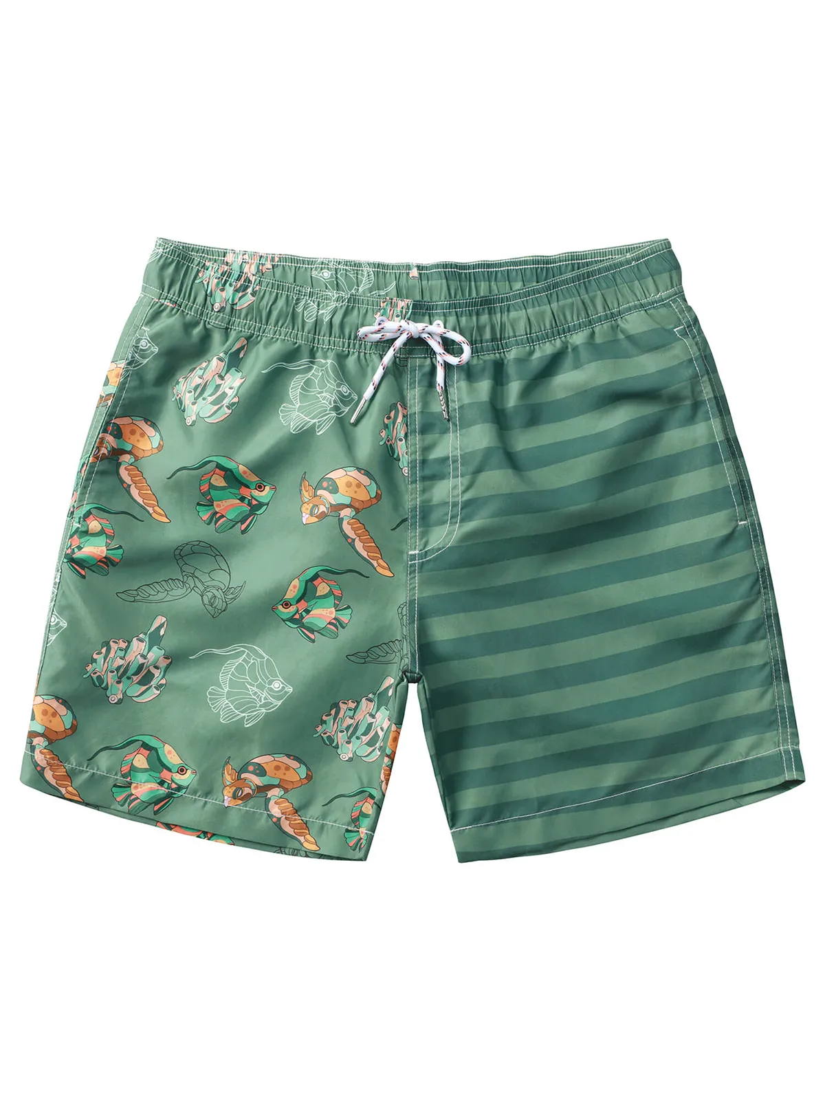 Men's Casual Funny Print Quick Dry Beach Swimming Trunks