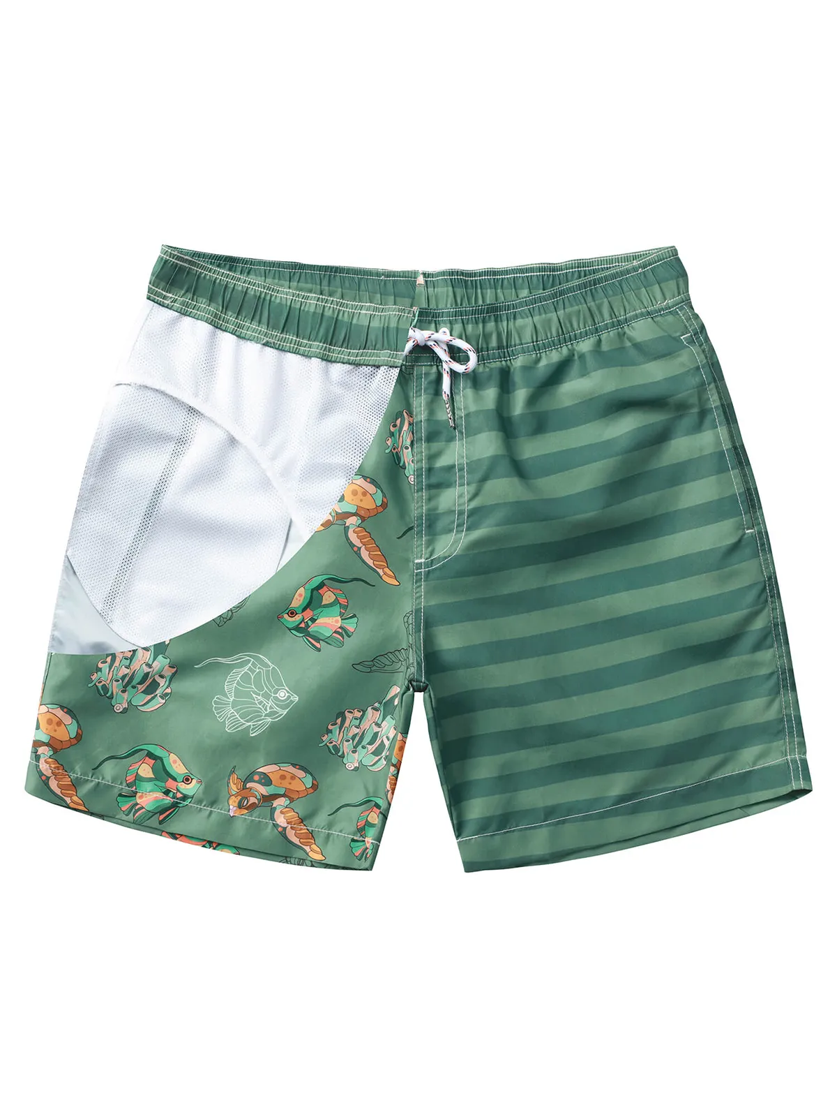 Men's Casual Funny Print Quick Dry Beach Swimming Trunks