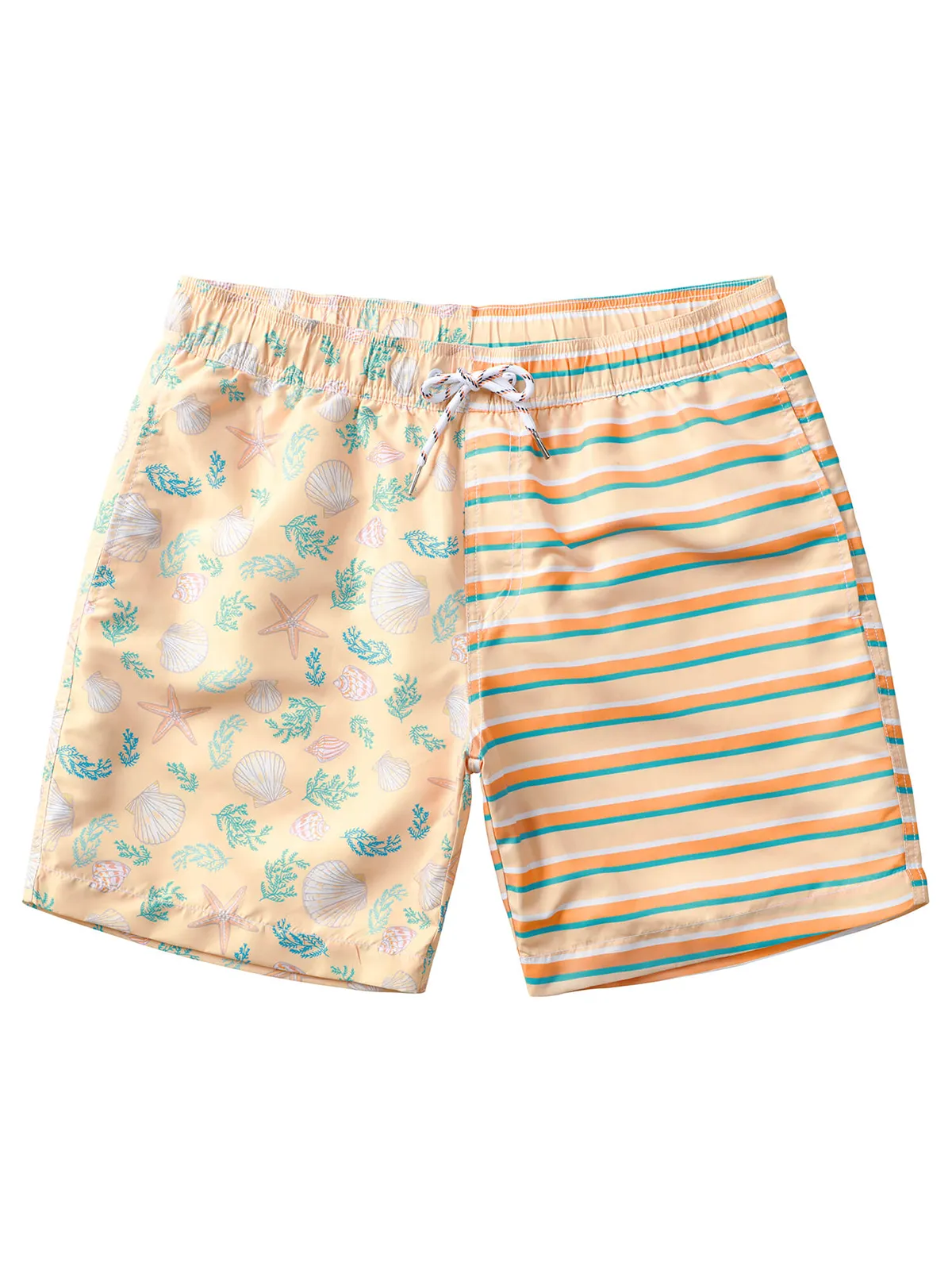 Men's Casual Funny Print Quick Dry Beach Swimming Trunks