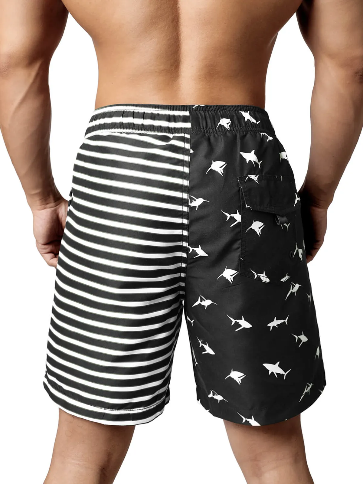Men's Casual Funny Print Quick Dry Beach Swimming Trunks