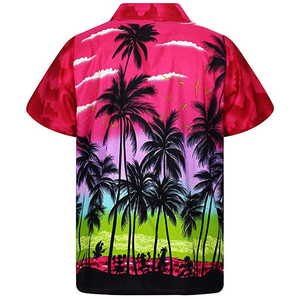Men's Casual Short Sleeved Printed Shirt