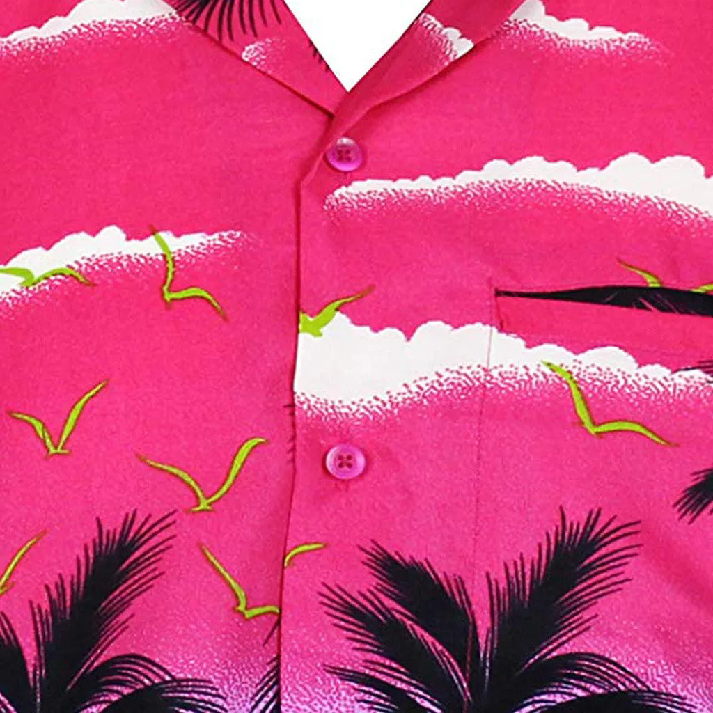 Men's Casual Short Sleeved Printed Shirt