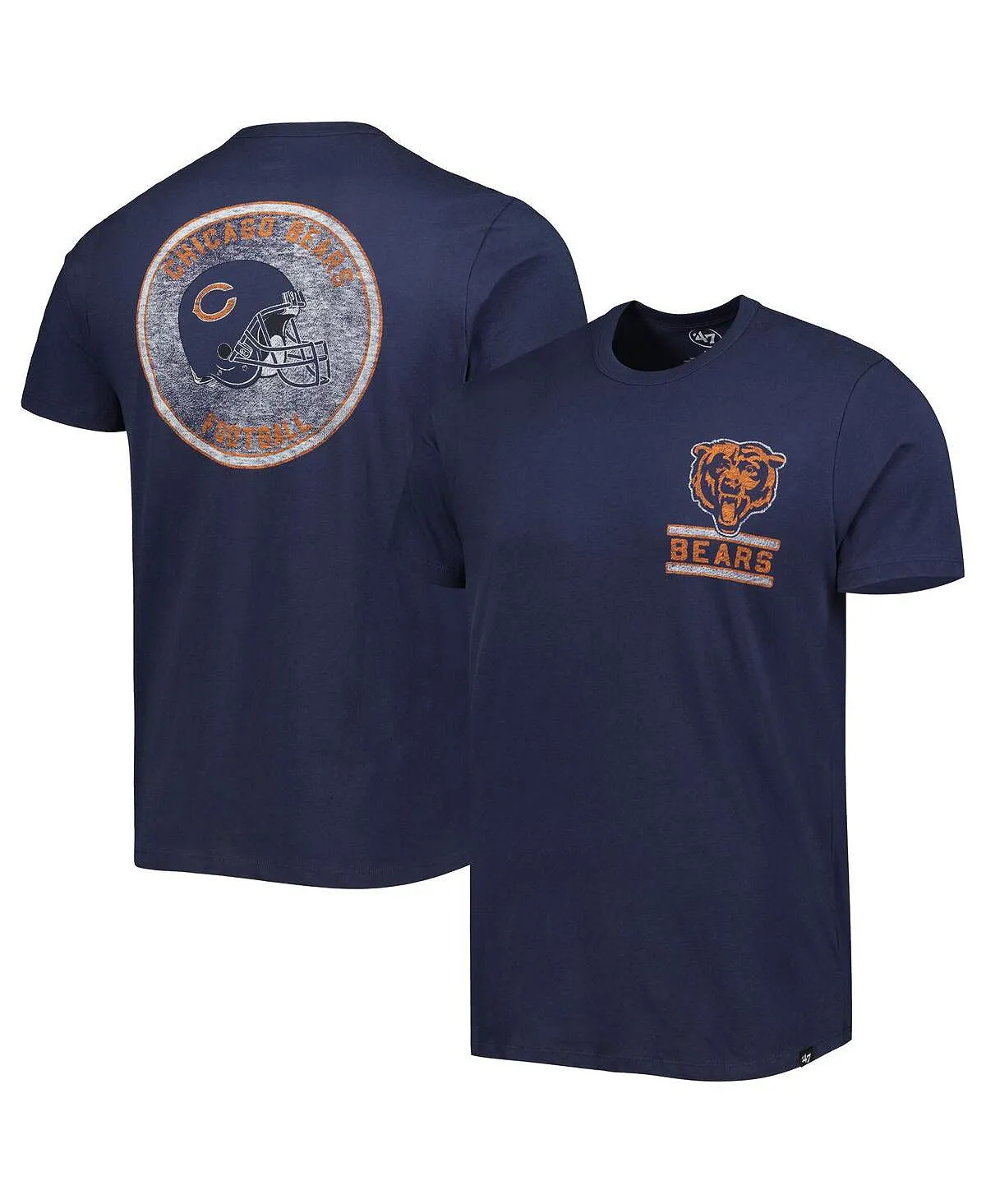 Men's Chicago Bears Open Field Franklin '47 Brand Navy T-Shirt