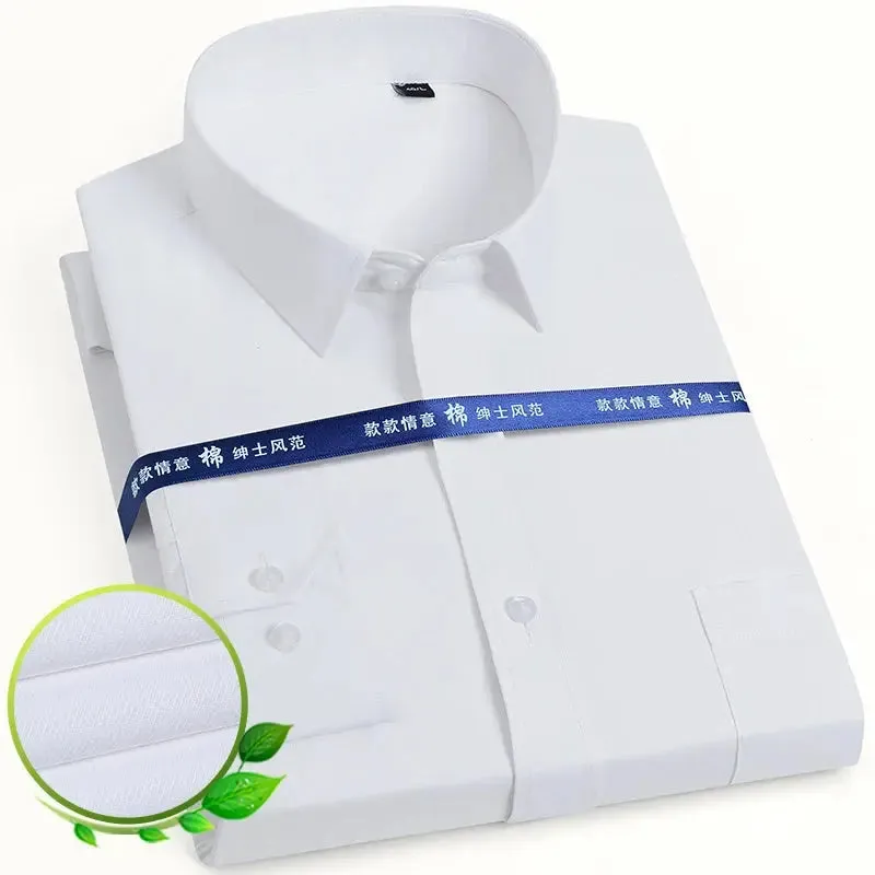 Men's Classic Long Sleeve Solid/striped Basic Dress Shirts