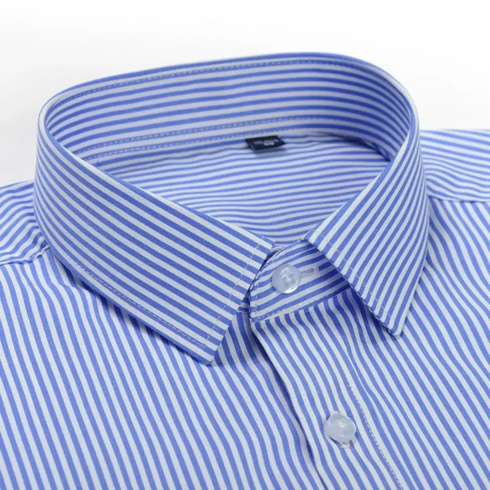 Men's Classic Long Sleeve Solid/striped Basic Dress Shirts