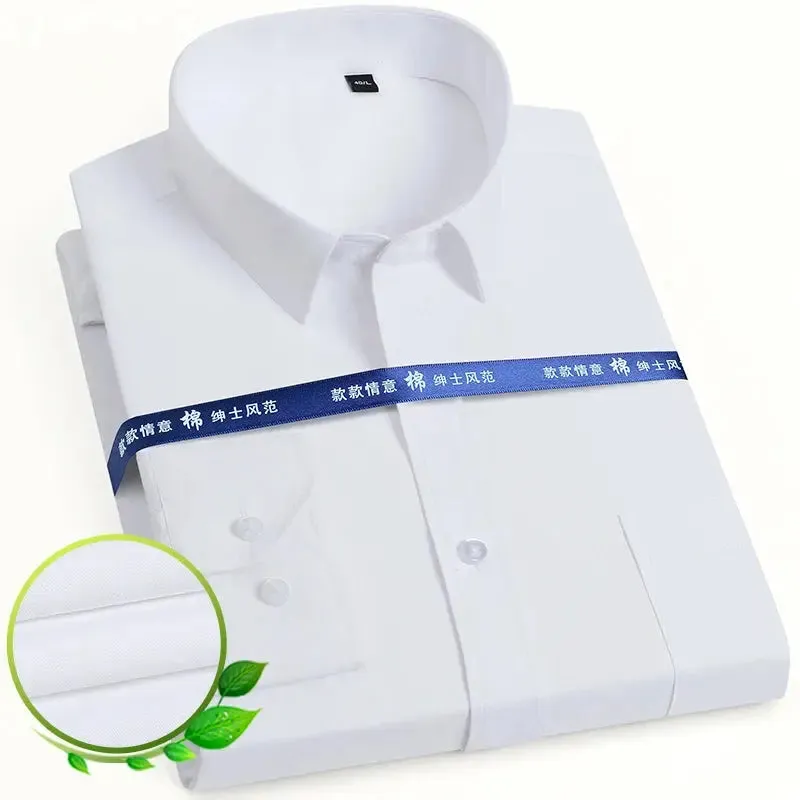 Men's Classic Long Sleeve Solid/striped Basic Dress Shirts